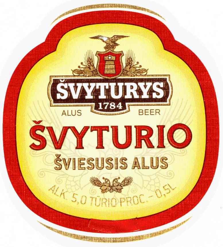 Prekės ženklas: ŠVYTURYS ŠVYTURIO ŠVIESUSIS ALUS